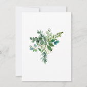 Uitgestelde bruiloft met Waterverf - Eucalyptuskaa Kaart (Achterkant)