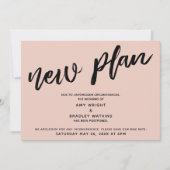 Uitgestelde bruiloft nieuw plan Blush aankondiging (Voorkant)