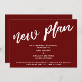 Uitgestelde bruiloft nieuw plan Bourgondië aankond Kaart (Voorkant / Achterkant)