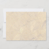 Uitgestelde bruiloft "Oeps!" Gold Hearts-script Kaart (Achterkant)