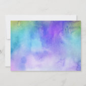 Uitgestelde bruiloft pastel Waterverf Wassen Kaart (Achterkant)