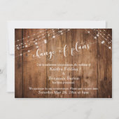 Uitgestelde bruiloft verandering van plannen hout  kaart (Voorkant)