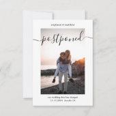 Uitgestelde bruiloft Wijzig de datum Foto Save The Date (Voorkant)