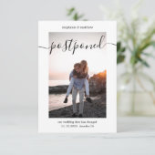 Uitgestelde bruiloft Wijzig de datum Foto Save The Date (Staand voorkant)