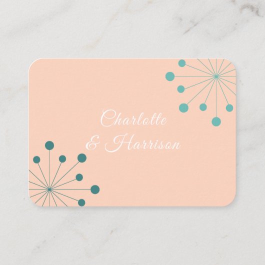 Uitgestelde bruiloft wijziging van datum aankondig informatiekaartje (Achterkant)