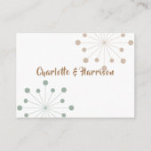 Uitgestelde bruiloft wijziging van datum aankondig informatiekaartje (Achterkant)