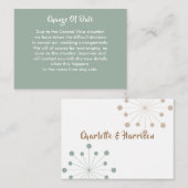 Uitgestelde bruiloft wijziging van datum aankondig informatiekaartje (Voorkant / Achterkant)