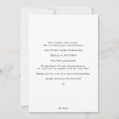Uitgestelde datum wijzigen Eucalyptus Huwelijksfot Aankondiging (Achterkant)