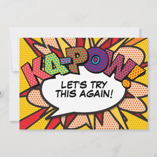 Uitgestelde Datum Wijzigen Leuk Strips Save The Date (Voorkant)