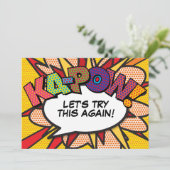 Uitgestelde Datum Wijzigen Leuk Strips Save The Date (Staand voorkant)