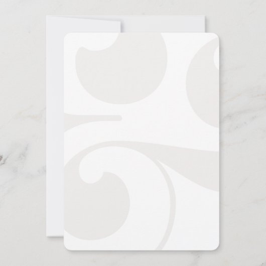 Uitgestelde Elegante Uitnodiging voor het Huwelijk (Achterkant)