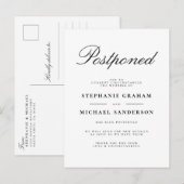 Uitgestelde Elegante Uitnodiging Voor Huwelijksvol Briefkaart (Voorkant / Achterkant)