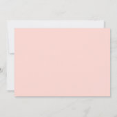 Uitgestelde evenementaankondiging, Blush Peach Car Kaart (Achterkant)