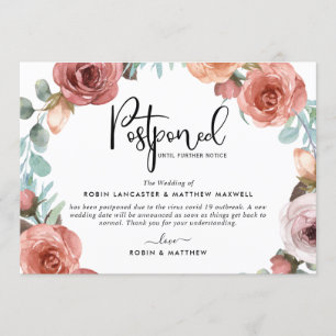 Uitgestelde evenementaankondiging, Blush Peach Kaa Kaart