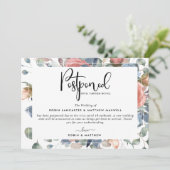 Uitgestelde evenementenaankondiging, Dusty Blue en Kaart (Staand voorkant)