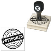 Uitgestelde gebeurtenis met je nieuwe datumstempel rubberstempel (Gestempeld)