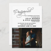 Uitgestelde Huwelijksaankondiging Foto Kaart (Voorkant / Achterkant)