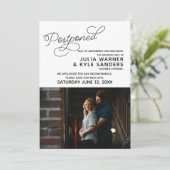 Uitgestelde Huwelijksaankondiging met Foto Kaart (Staand voorkant)