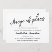 Uitgestelde Huwelijksaankondiging Wijziging Van De Kaart (Voorkant / Achterkant)