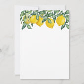 Uitgestelde huwelijksdatum, citroen nieuwe plan aa save the date (Achterkant)