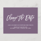 Uitgestelde huwelijksdatum gewijzigd Geannuleerd Aankondigingskaart (Voorkant)