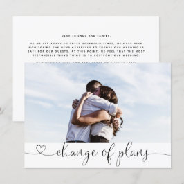 Uitgestelde Huwelijksdatum Wijziging van Plannen Kaart