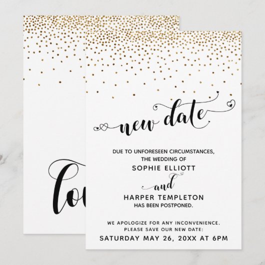 Uitgestelde nieuwe datum voor weddenschappen met g kaart (Voorkant / Achterkant)