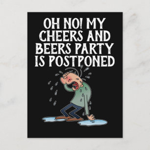 Uitgestelde opzegging van de partij voor kaas en b briefkaart