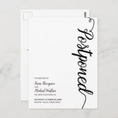 Uitgestelde Script Simple Modern Weddenschap Briefkaart (Voorkant / Achterkant)