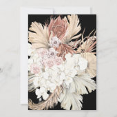 Uitgestelde Terracotta Coral Desert Bohemian Pampa Save The Date (Achterkant)