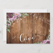 Uitgestelde Trouw Aankondiging Hout Lichten Bloeme (Achterkant)