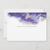 Uitgestelde Trouw Waterverf Paarse Agaat Kaart (Achterkant)