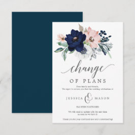 Uitgestelde trouwannouncement - Annulering Kaart