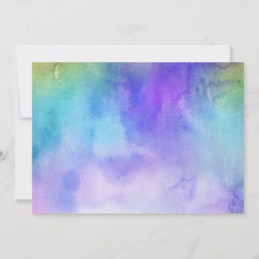 Uitgestelde Trouwdag Aquarel "Nieuw Plan" Kaart (Achterkant)