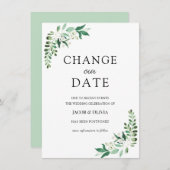 Uitgestelde trouwdatum groenvoorziening kaart (Voorkant / Achterkant)