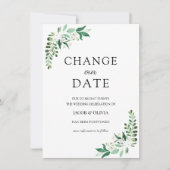 Uitgestelde trouwdatum groenvoorziening kaart (Voorkant)