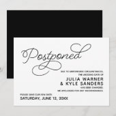 Uitgestelde trouwdatum kaart (Voorkant / Achterkant)