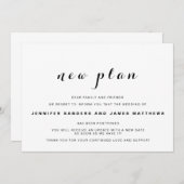 Uitgestelde trouwdatum kaart (Voorkant / Achterkant)