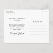 Uitgestelde Trouwdatum Nautisch Turquoise Knoop Aankondigingskaart (Achterkant)