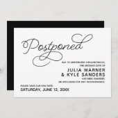Uitgestelde trouwdatumaankondiging kaart (Voorkant / Achterkant)