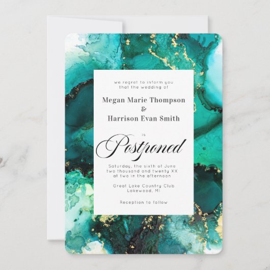 Uitgestelde uitnodiging tot het huwelijk van Emera (Voorkant)