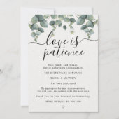 Uitgestelde Verandering van Plannen Eucalyptus Bru Aankondiging (Voorkant)