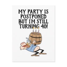 Uitgestelde Verjaardagsfeest Annulering Cartoon