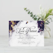 Uitgestelde weddenschap Deep Amethyst Waterverf Ge Kaart (Staand voorkant)