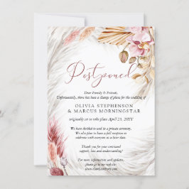 Uitgestelde weddenschap Waterverf Bleek Blush Pink Kaart