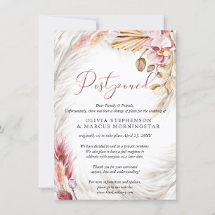 Uitgestelde weddenschap Waterverf Bleek Blush Pink Kaart