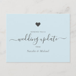 Uitgestelde weduwschap Bijwerken Elegant Script Li Briefkaart