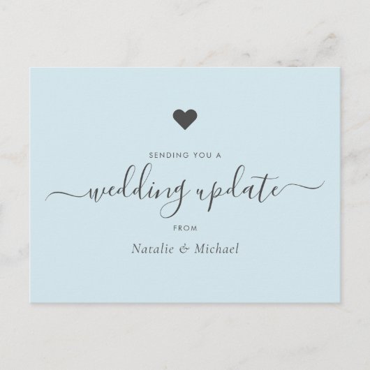 Uitgestelde weduwschap Bijwerken Elegant Script Li Briefkaart (Voorkant)