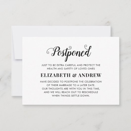 Uitgestelde weduwswijziging van plannen Elegant Sc Aankondiging (Voorkant)