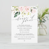 Uitgestelde Wijziging Van Plannen Blozend Bloemen  Aankondiging (Staand voorkant)